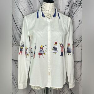 Toyouth Button Down Shirt w/ Fishermen L